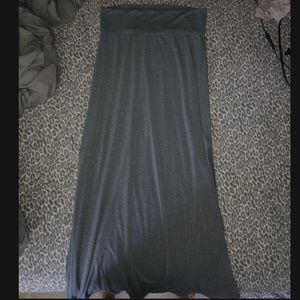 Grey maxi skirt